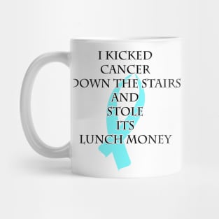 Cancer Bully (Light Blue Ribbon) Mug